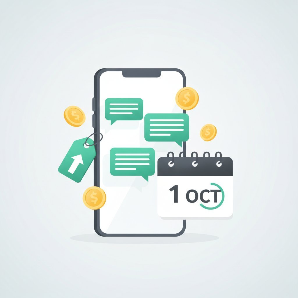 WhatsApp Business cambia de precios el 1 de octubre de 2026: lo que tu negocio debe saber